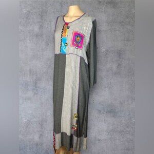 Charity Patchwork Rayon Dress